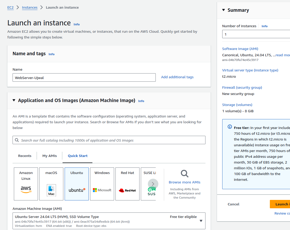EC2 Instance Creation