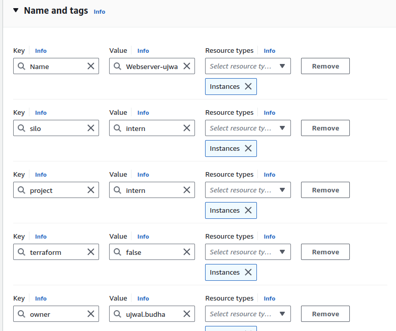 Tagging EC2 Instance